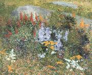 John Leslie Breck Rock Garden at Giverny Sweden oil painting reproduction